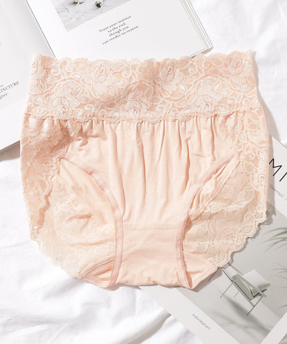 【6枚セット】ウエスト 切替 フラワーレース ショーツ