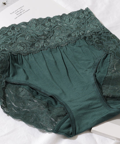 【6枚セット】ウエスト 切替 フラワーレース ショーツ