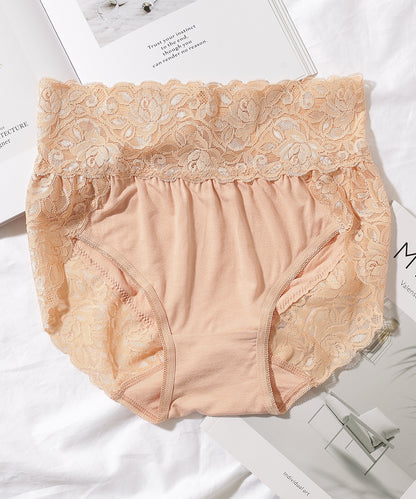 【6枚セット】ウエスト 切替 フラワーレース ショーツ