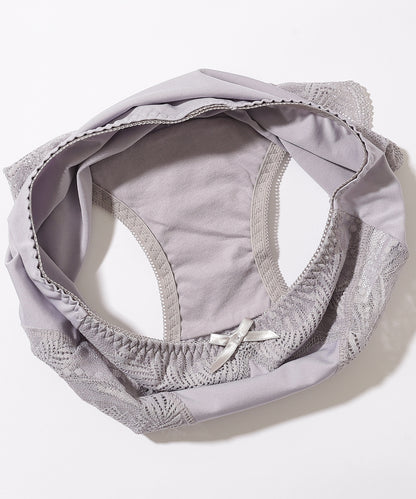 【5枚セット】ボタニカル柄スカラップレースドッキングショーツ