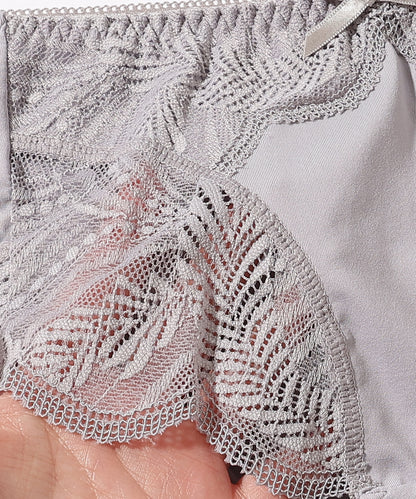 【5枚セット】ボタニカル柄スカラップレースドッキングショーツ