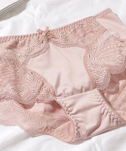 【5枚セット】ボタニカル柄スカラップレースドッキングショーツ