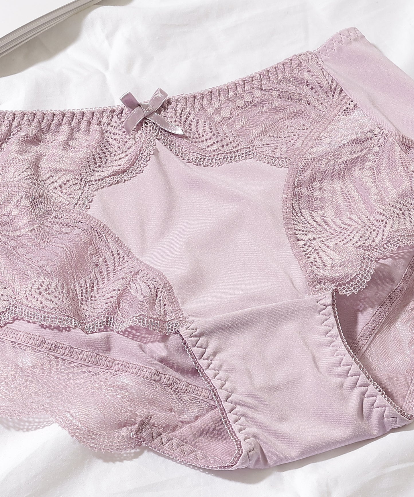 【5枚セット】ボタニカル柄スカラップレースドッキングショーツ