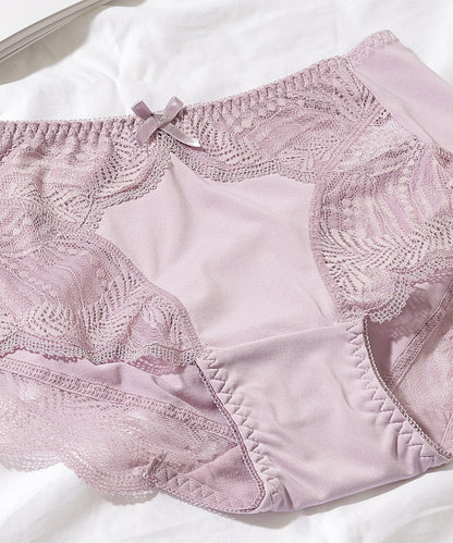 【5枚セット】ボタニカル柄スカラップレースドッキングショーツ