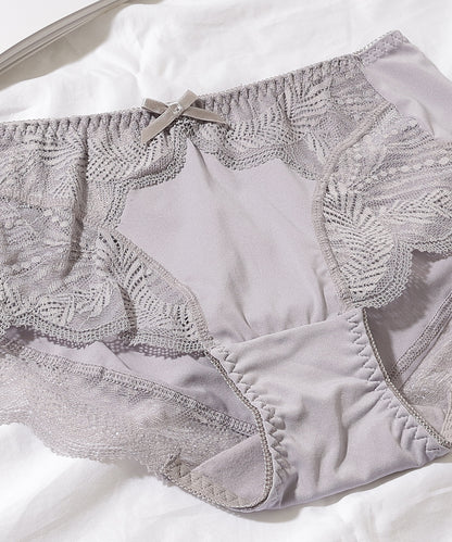 【5枚セット】ボタニカル柄スカラップレースドッキングショーツ