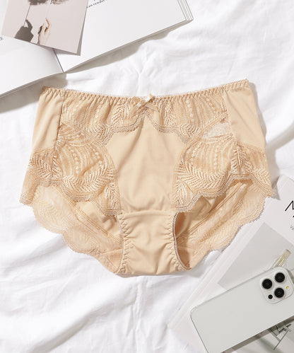 【5枚セット】ボタニカル柄スカラップレースドッキングショーツ