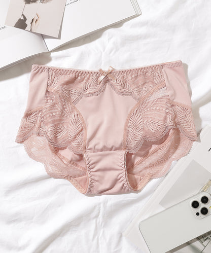 【5枚セット】ボタニカル柄スカラップレースドッキングショーツ