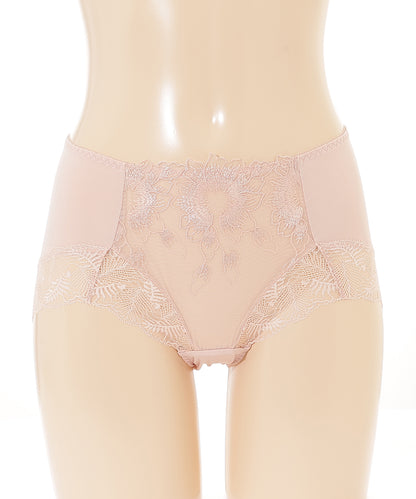 【5枚セット】ボタニカル刺繍レースドッキングショーツ