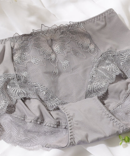 【5枚セット】ボタニカル刺繍レースドッキングショーツ