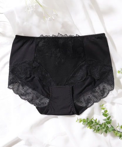 【5枚セット】ボタニカル刺繍レースドッキングショーツ
