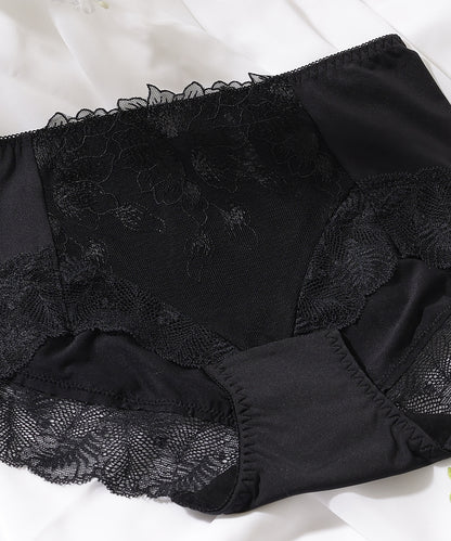 【5枚セット】ボタニカル刺繍レースドッキングショーツ