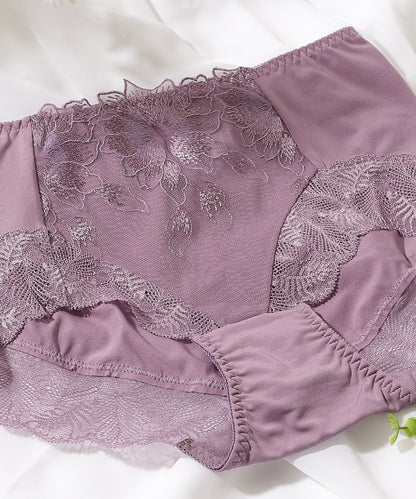 【5枚セット】ボタニカル刺繍レースドッキングショーツ
