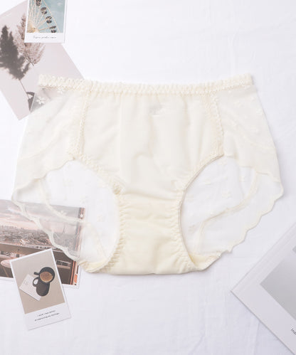 【5枚セット】レースドッキングスカラップレッグショーツ