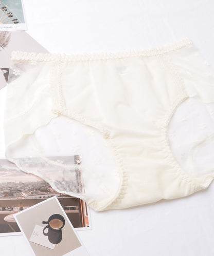 【5枚セット】レースドッキングスカラップレッグショーツ