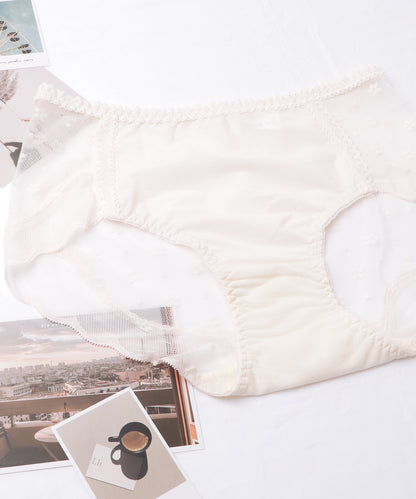 【5枚セット】レースドッキングスカラップレッグショーツ