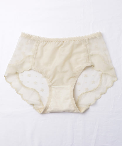 【5枚セット】レースドッキングスカラップレッグショーツ