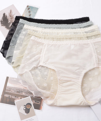 【5枚セット】レースドッキングスカラップレッグショーツ