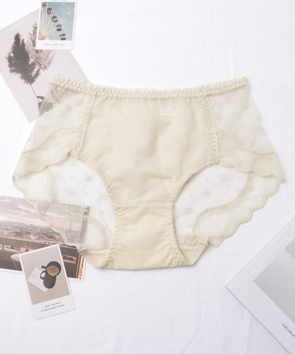 【5枚セット】レースドッキングスカラップレッグショーツ