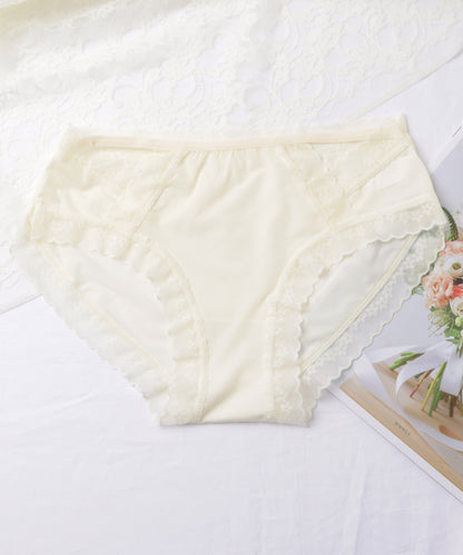 【7枚セット】シンプルレースストラップ付きショーツ