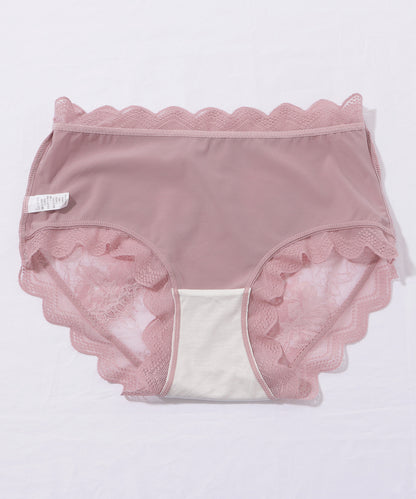 【5枚セット】バックレーススカラップデザインショーツ