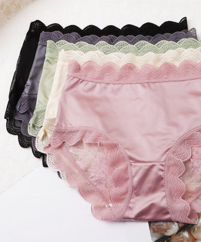 【5枚セット】バックレーススカラップデザインショーツ