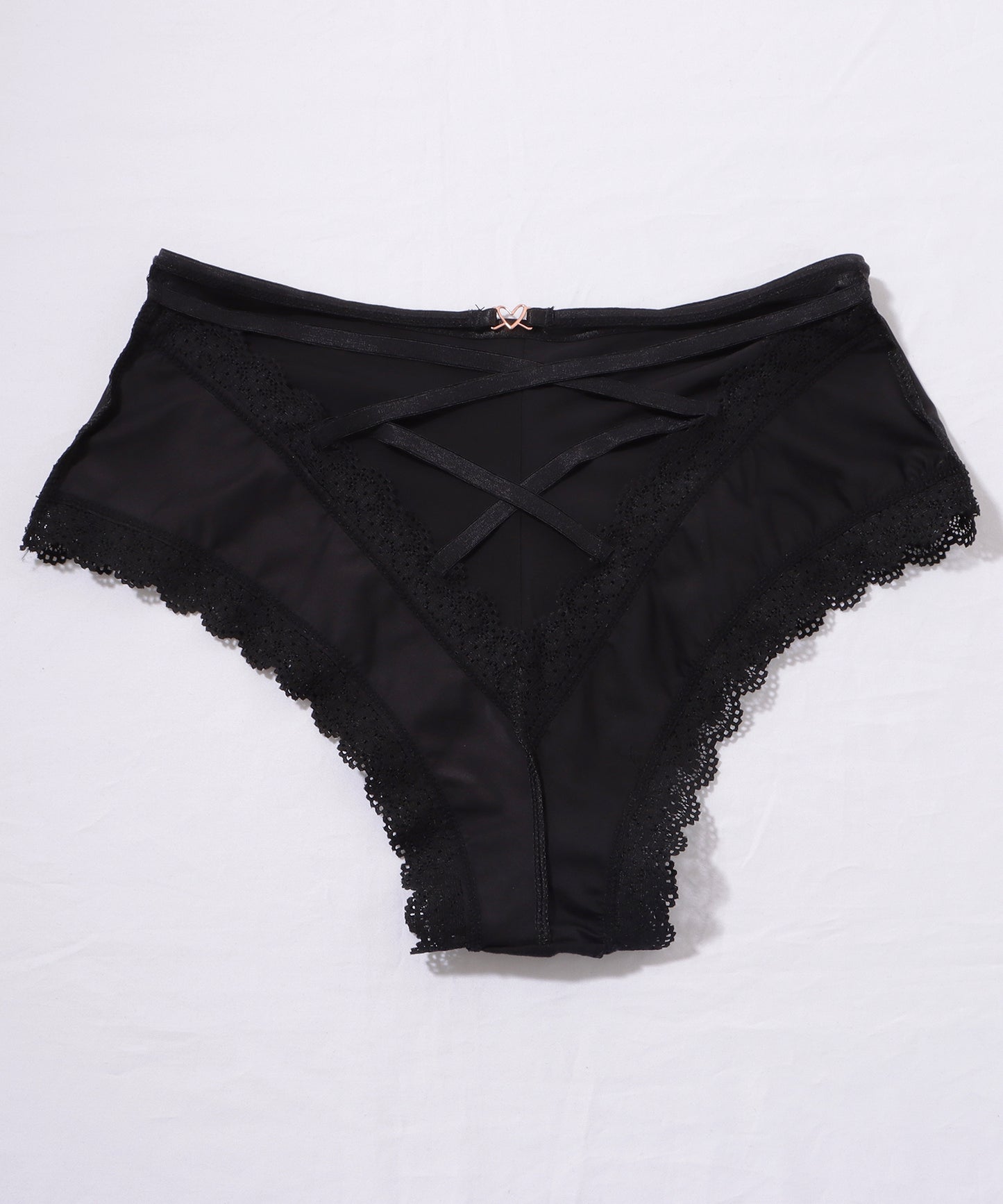 【3枚セット】ハイウエストバッククロスストラップショーツ