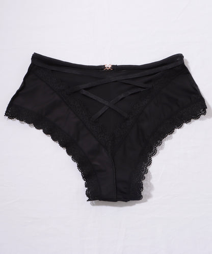 【3枚セット】ハイウエストバッククロスストラップショーツ