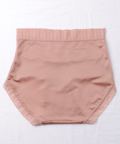 【6枚セット】ハイウエストサテンレースドッキングショーツ