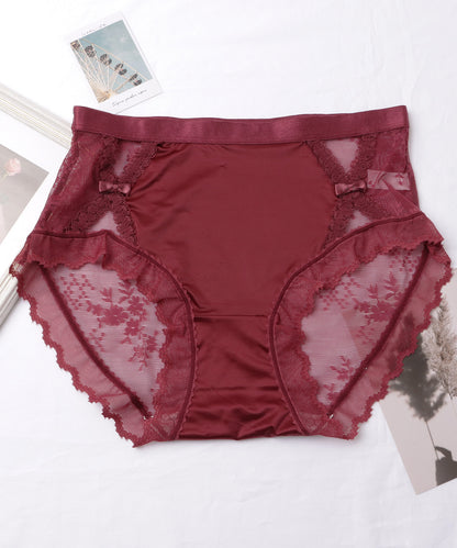 【5枚セット】レースドッキングサテンフィットショーツ