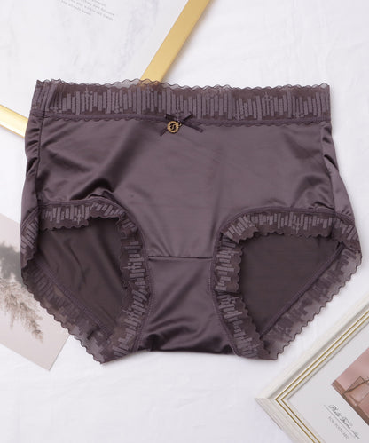 【6枚セット】チャーム付きシルクサテンデザインショーツ