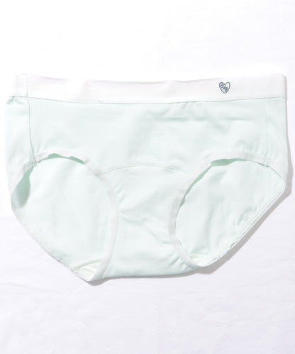 【6枚セット】 ハート付き バイカラー ロング クロッチ ショーツ
