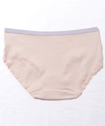 【5枚セット】 バイカラー ベーシック コットン ミドル ショーツ
