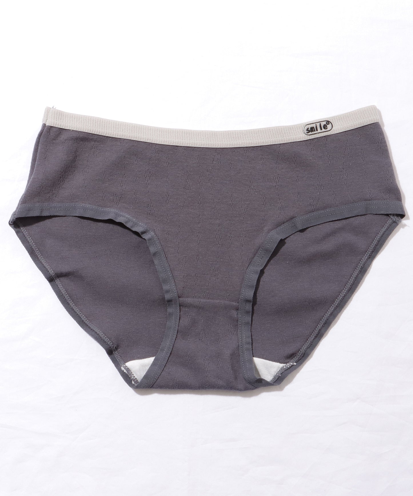【5枚セット】 バイカラー ベーシック コットン ミドル ショーツ