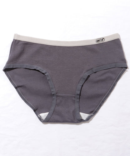 【5枚セット】 バイカラー ベーシック コットン ミドル ショーツ