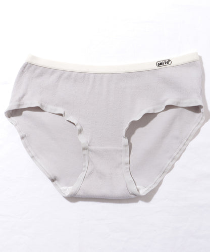 【5枚セット】 バイカラー ベーシック コットン ミドル ショーツ