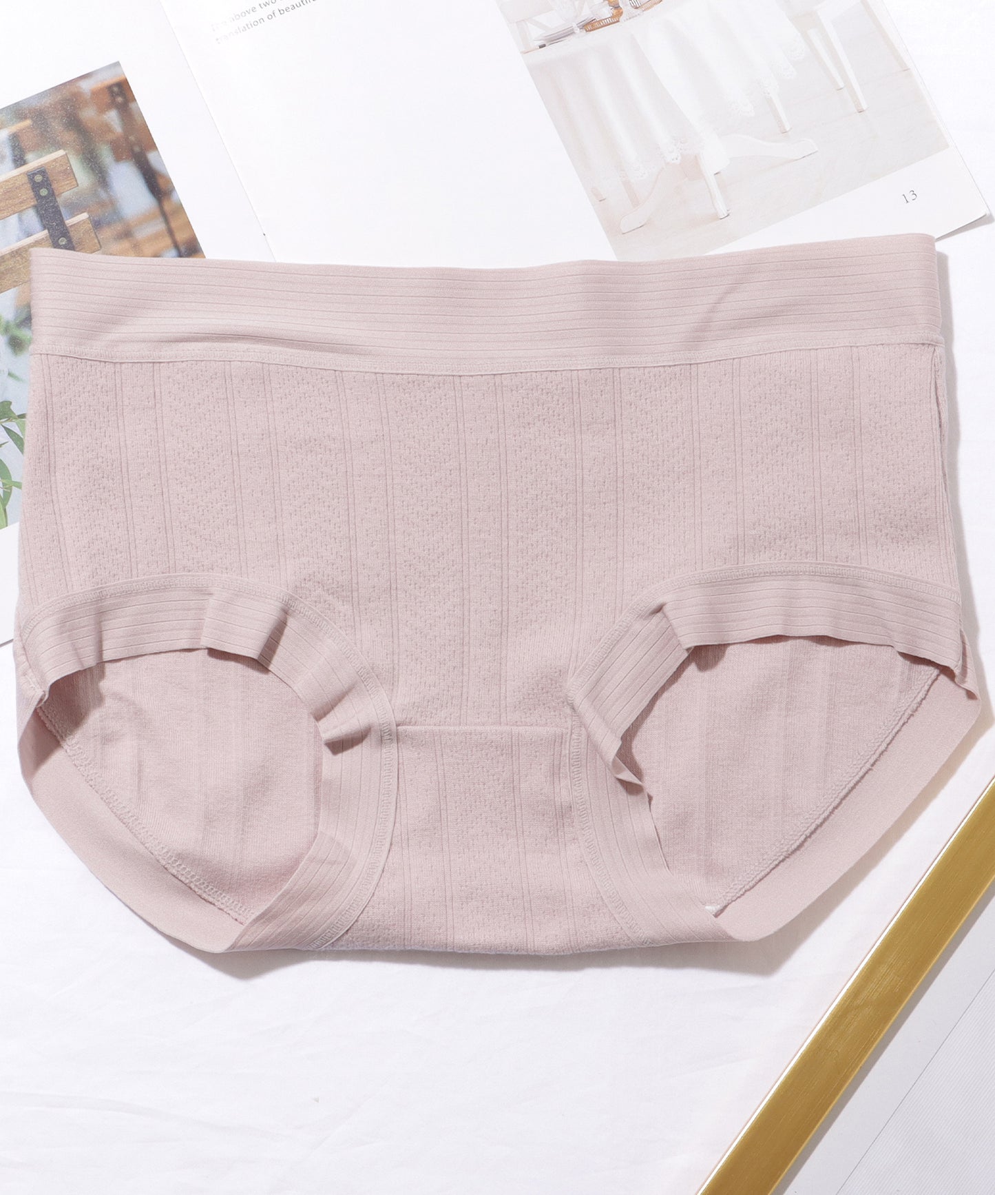 【6枚セット】 ソリッドカラー フレンチ ストライプ ボーイズレッグ ショーツ