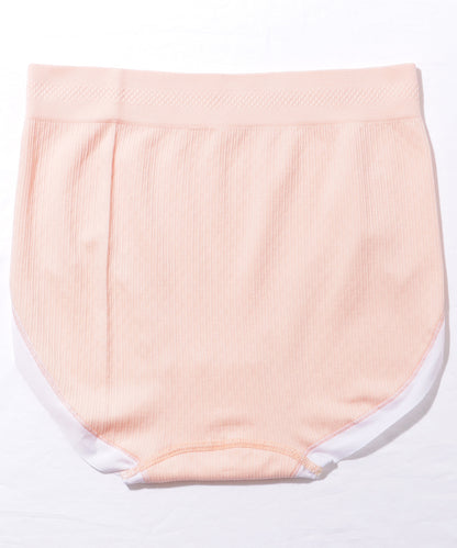 【8枚セット】 ソリッドカラー リボン付き フレンチ ストライプ ショーツ