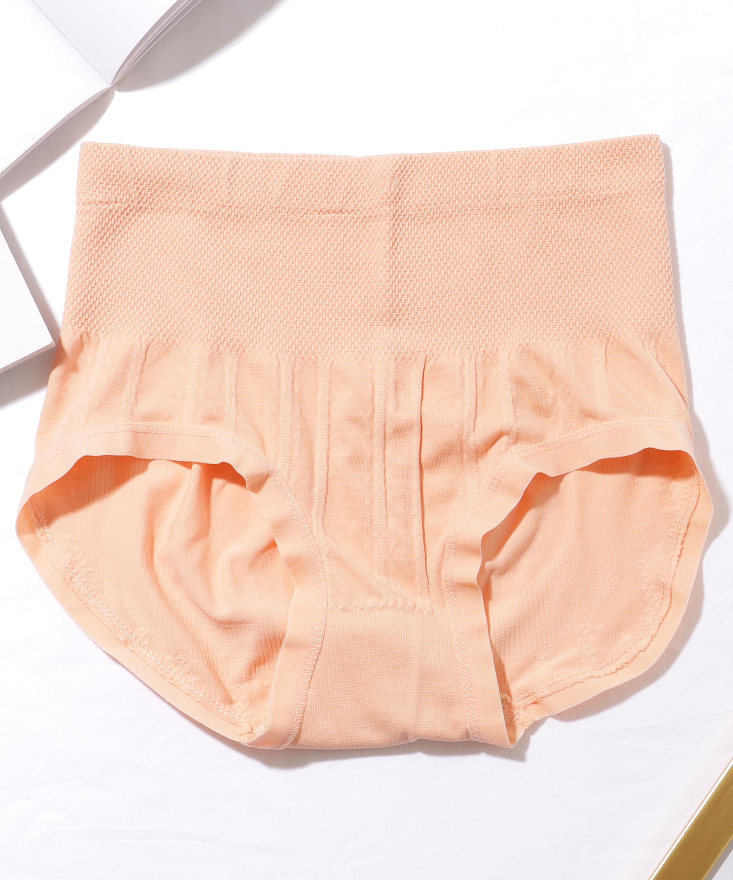 【7枚セット】 ソリッドカラー ハイウエスト ボーイズレッグ フィット ショーツ