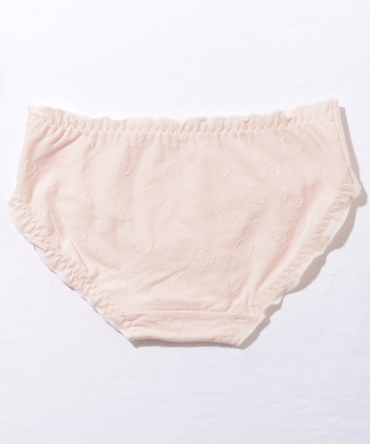 【5枚セット】ソリッドカラー フラワー ジャカード ワッペン付き ショーツ