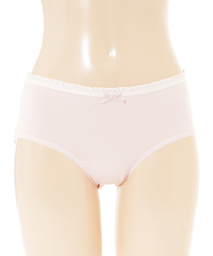 【6枚セット】配色 フリル リボン付き ショーツ