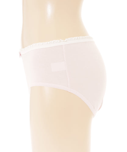 【6枚セット】配色 フリル リボン付き ショーツ