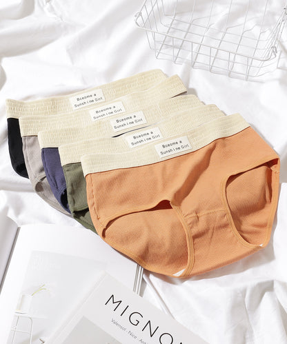 【5枚セット】配色 バンド リブ ショーツ