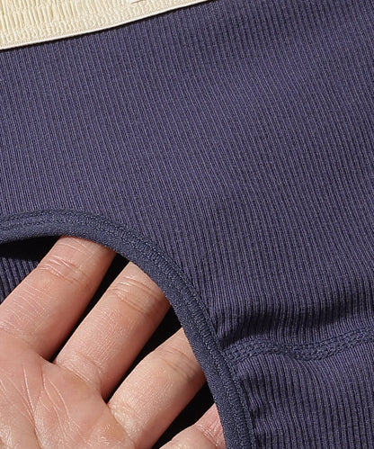 【5枚セット】配色 バンド リブ ショーツ