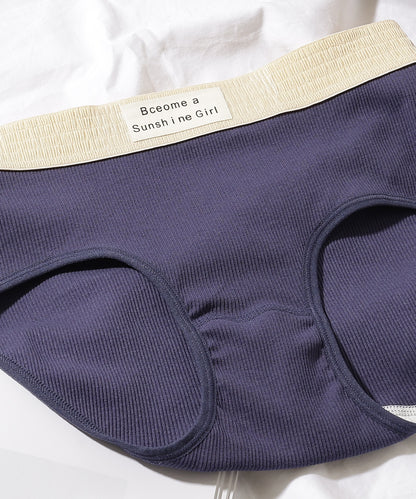 【5枚セット】配色 バンド リブ ショーツ
