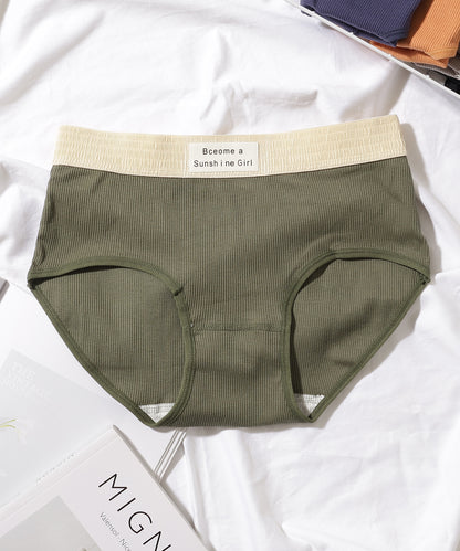 【5枚セット】配色 バンド リブ ショーツ