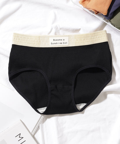 【5枚セット】配色 バンド リブ ショーツ