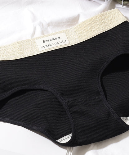 【5枚セット】配色 バンド リブ ショーツ