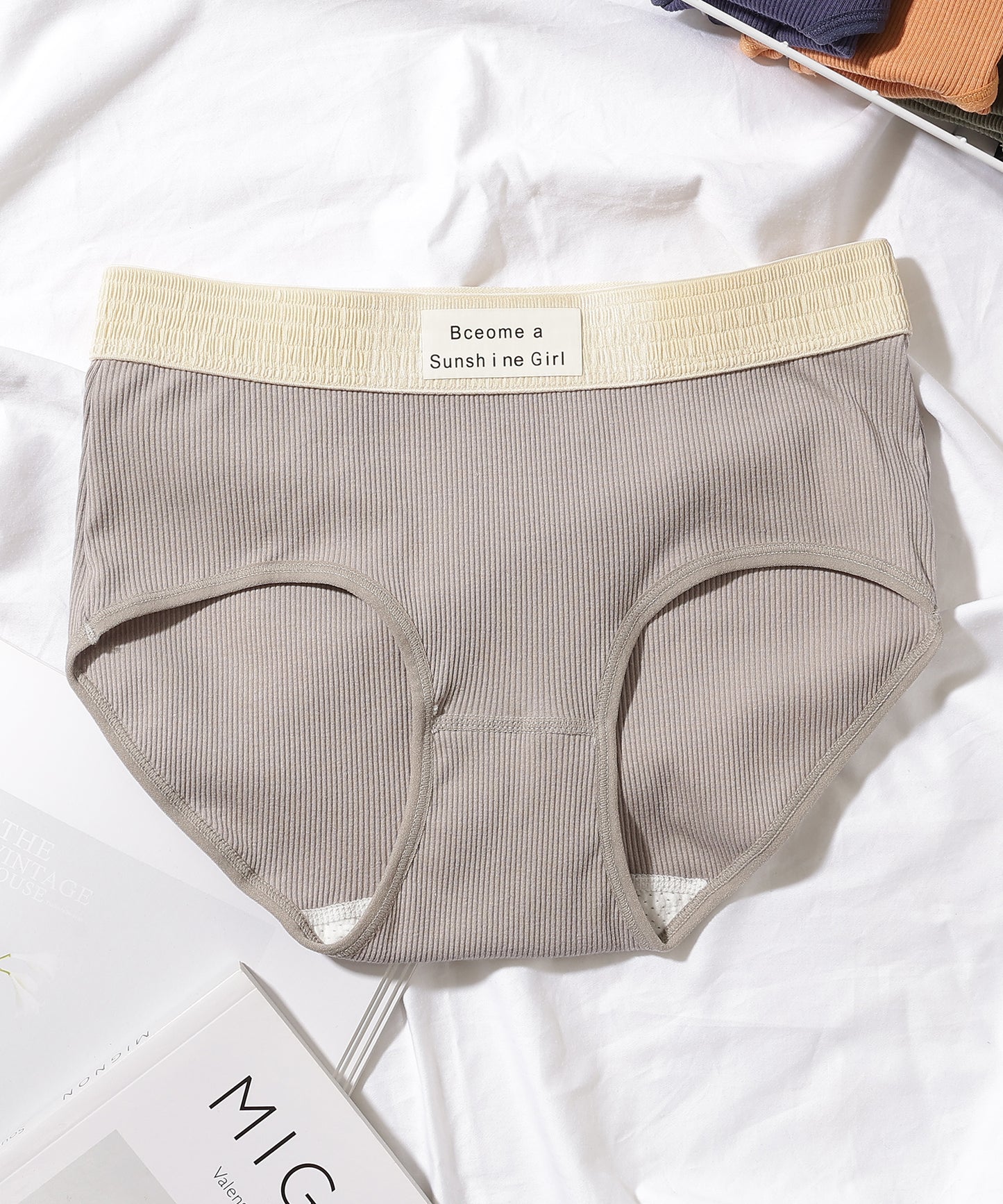 【5枚セット】配色 バンド リブ ショーツ