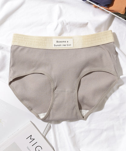 【5枚セット】配色 バンド リブ ショーツ