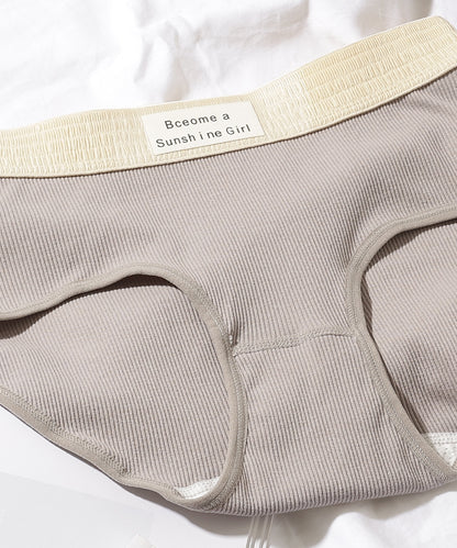 【5枚セット】配色 バンド リブ ショーツ